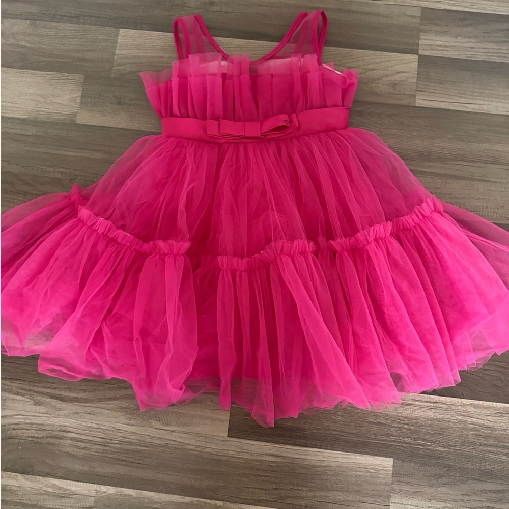 SHEIN Pink Tulle Kids Dress - Picture 3 of 8